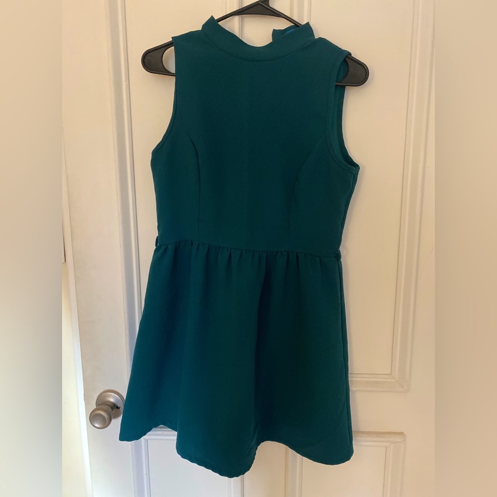 Willy Jays Green Turtleneck Dress